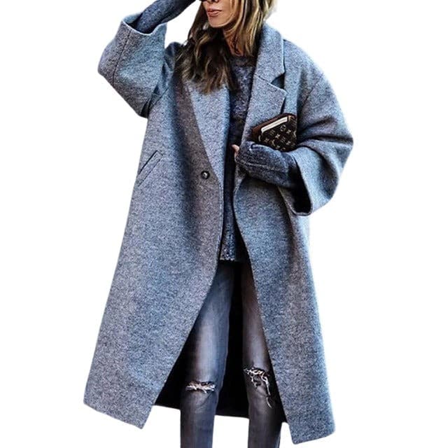 Yatra Manteau Long Femme – Fermeture Croisée Élégante & Ceinture Ajustable à la Taille