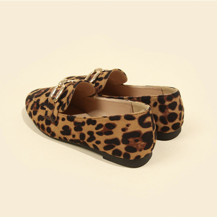 Noelle Mocassins Femme – Chaussures Léopard Élégantes avec Semelle Confortable & Style Polyvalent