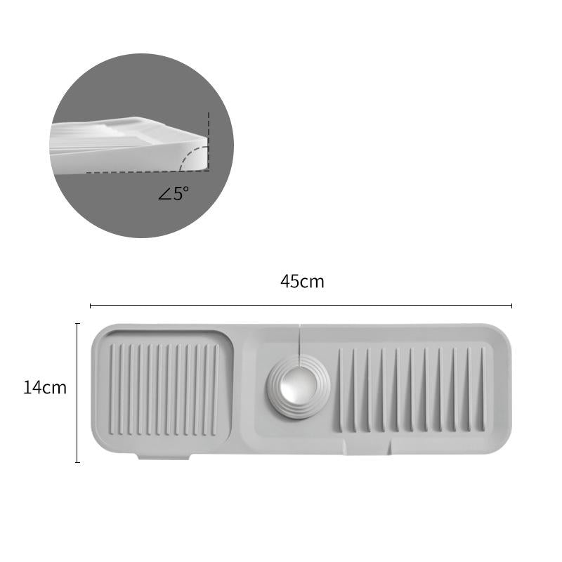 Soft-Surface Silicone Drying Mat – For Pots, Dishes, Glasses & Cutlery