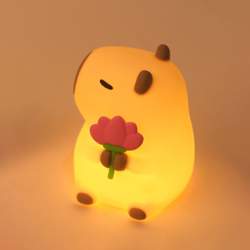 Capybara Squishy LED Nachtlicht Silikon