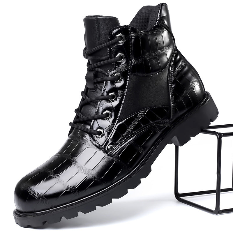 Stylish krokodilleder Stiefel für besondere Anlässe