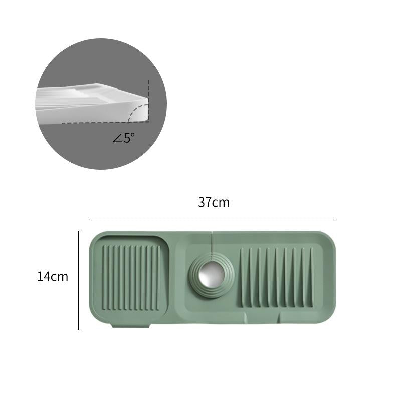 Soft-Surface Silicone Drying Mat – For Pots, Dishes, Glasses & Cutlery