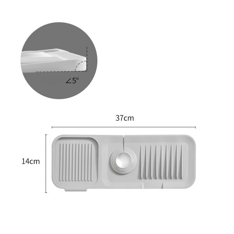 Soft-Surface Silicone Drying Mat – For Pots, Dishes, Glasses & Cutlery
