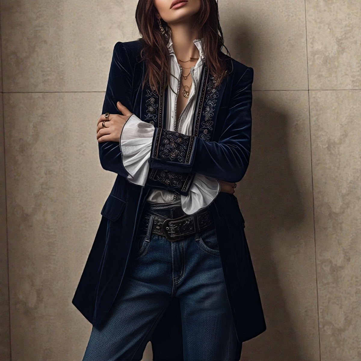 Tereza | Elegantní sametová bunda