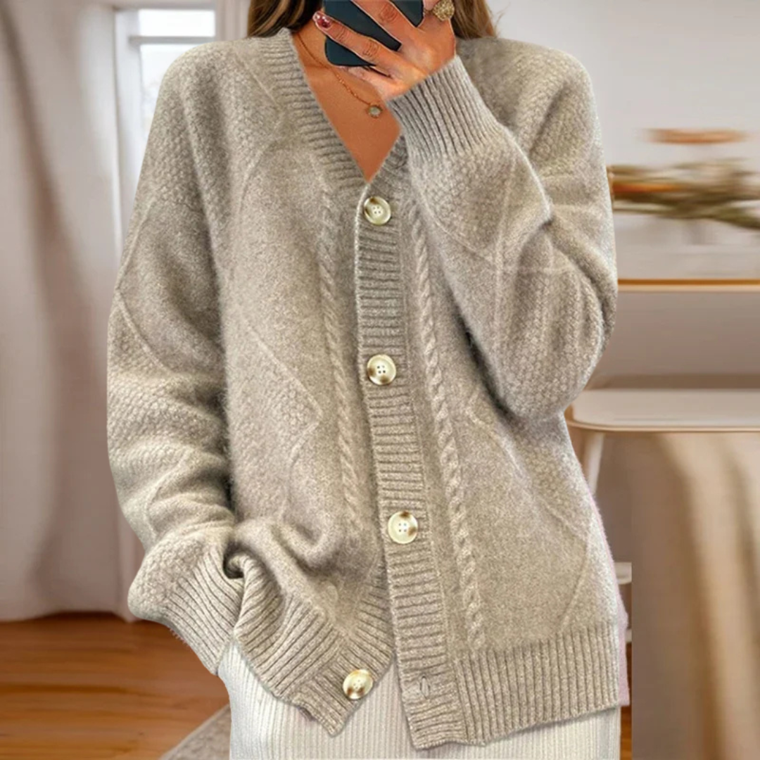 Evah | Heritage Knit Button Cardigan