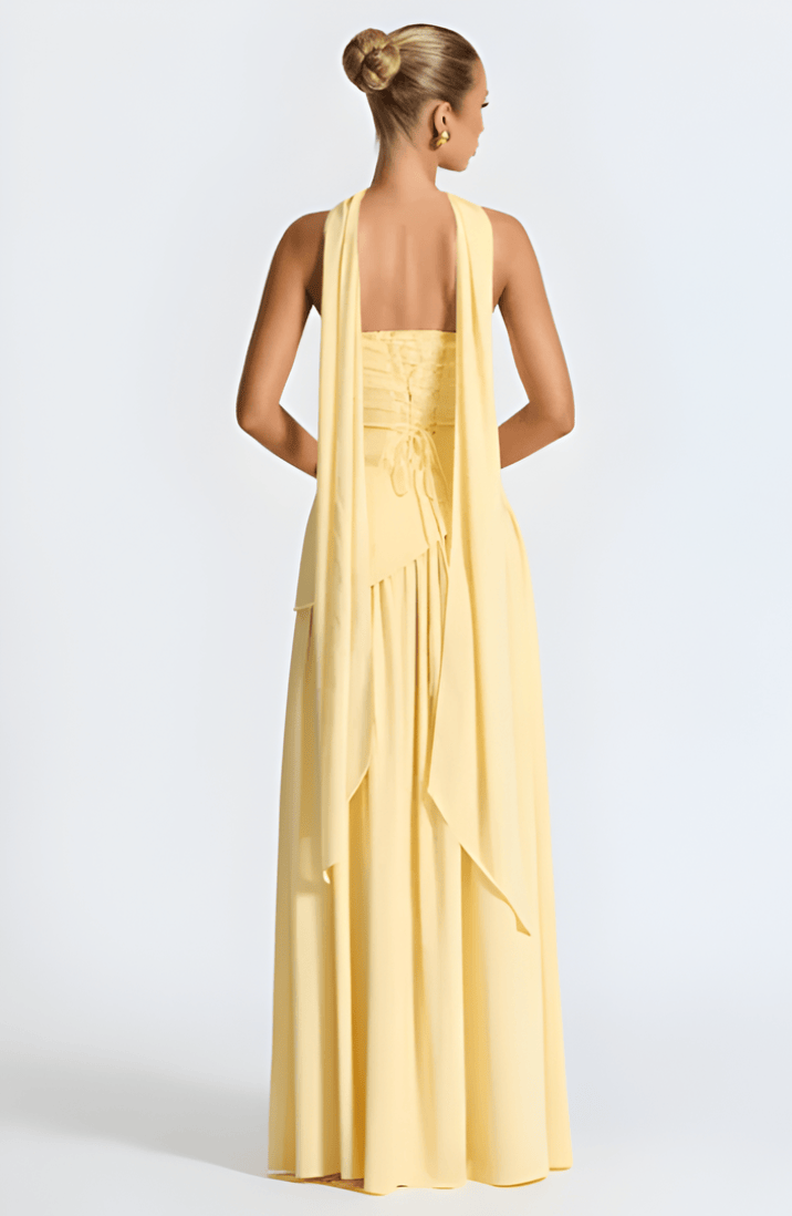 Annabel – Strapless Slit Maxi Dress