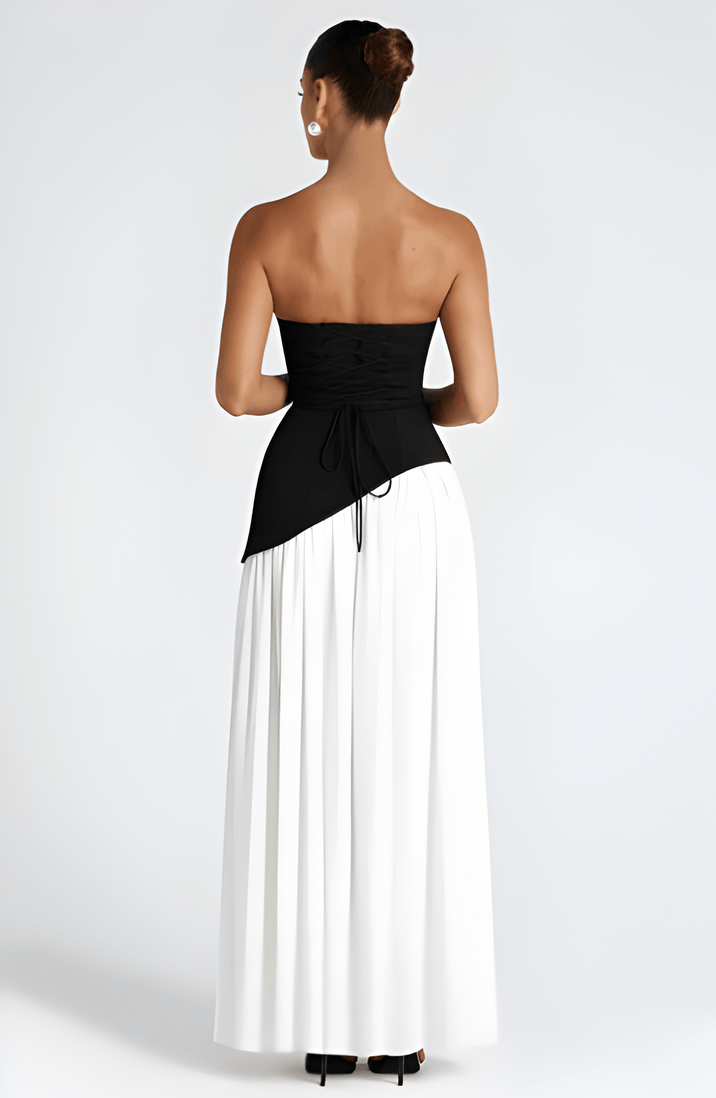 Annabel – Strapless Slit Maxi Dress