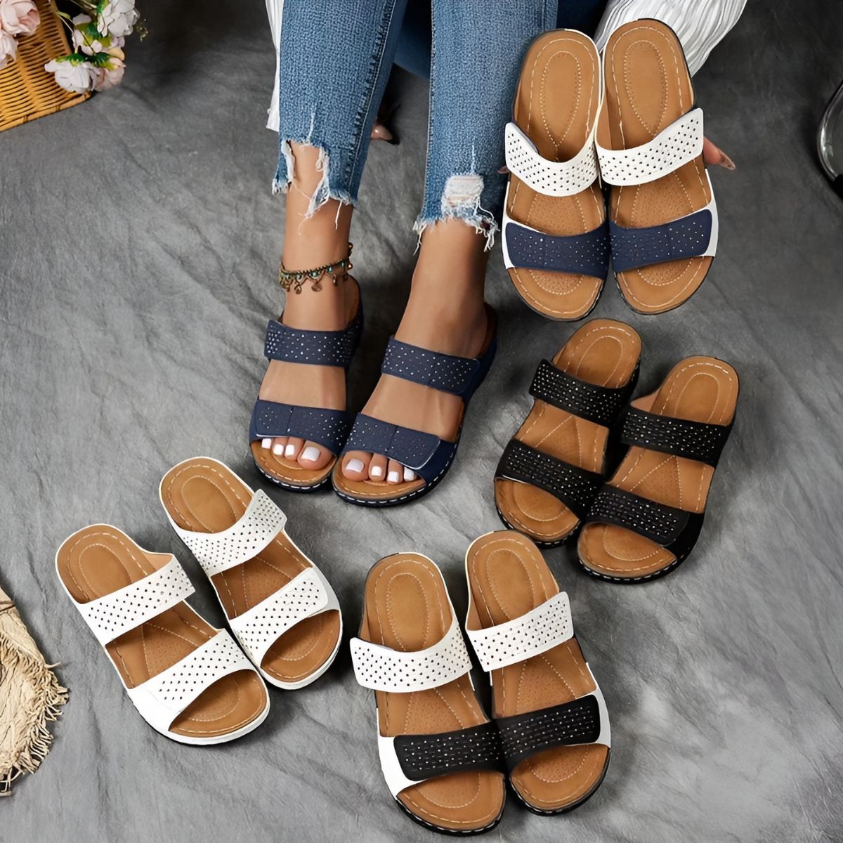 Théodora | Elegant & Comfortable Orthopedic Sandals