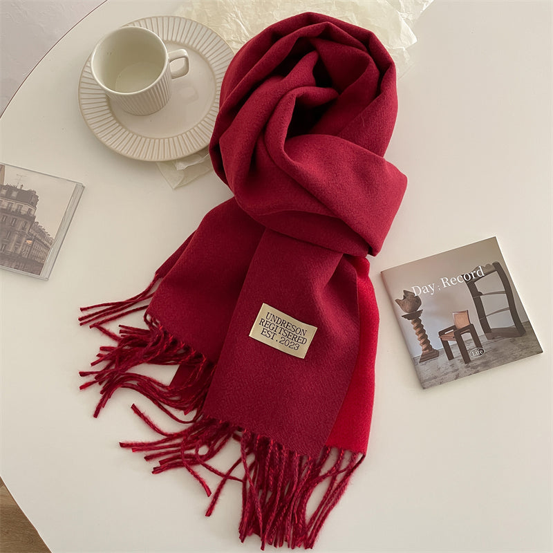 Luxe Pashmina Wintersjaal Dames – Dubbelzijdig & Warm