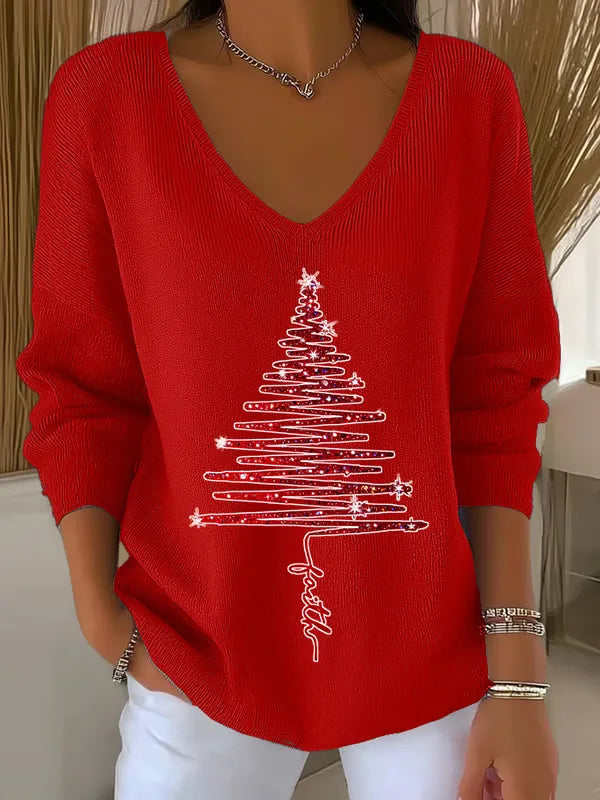 Cailee - Christmas V-Neck T-Shirt