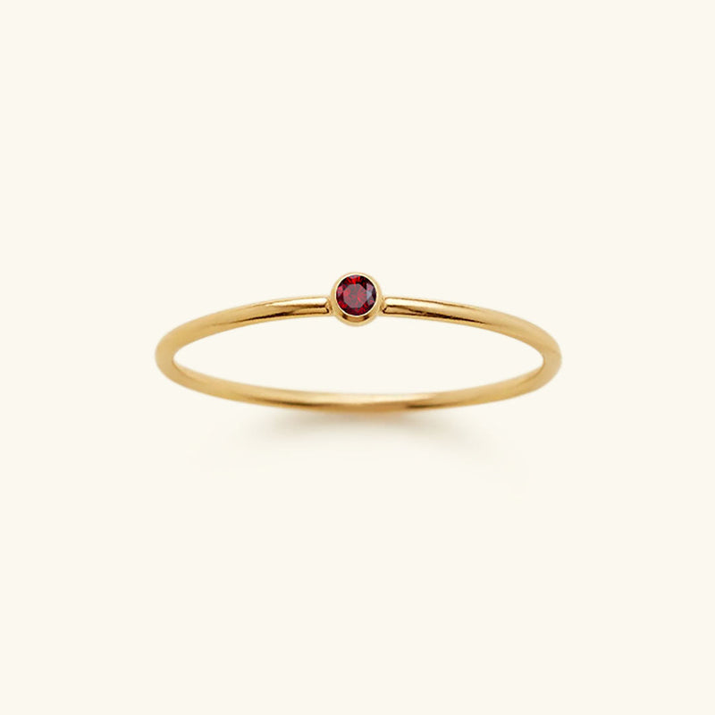 Birthstone Ring - Celestia-1.93 in-January - Red-The Livary