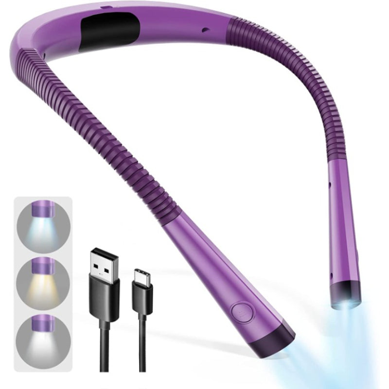 Regulowana lampa LED do czytania z akumulatorem i ergonomiczną konstrukcją zapewniającą wygodę czytania – 6 poziomów jasności 1