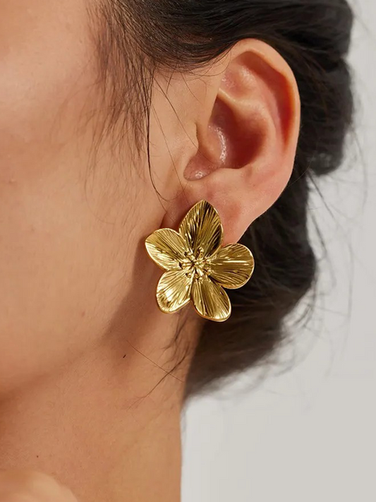 Boucles d'oreilles Rianne Flower Blossom or