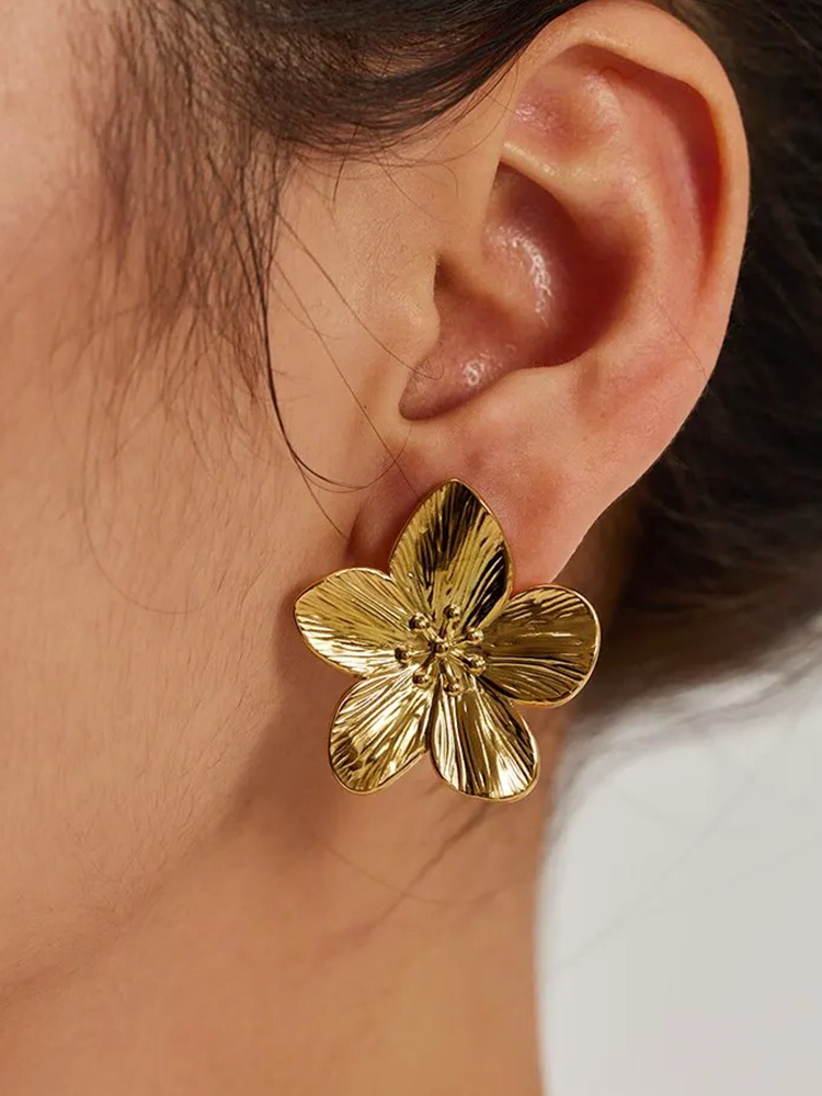 Boucles d'oreilles Rianne Flower Blossom or