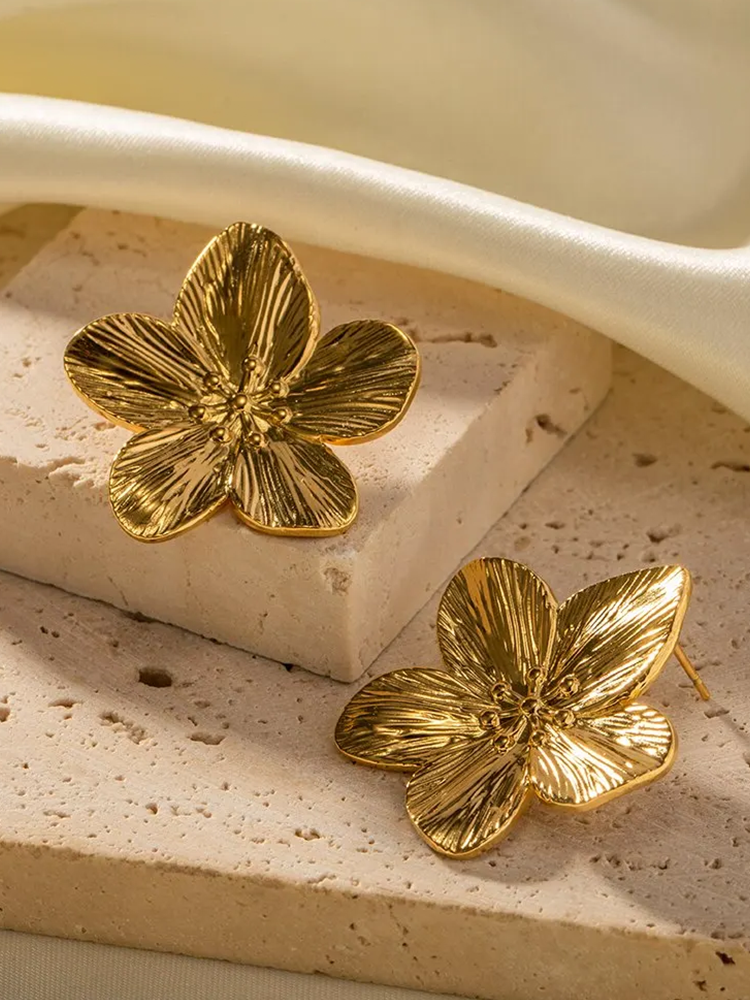 Boucles d'oreilles Rianne Flower Blossom or