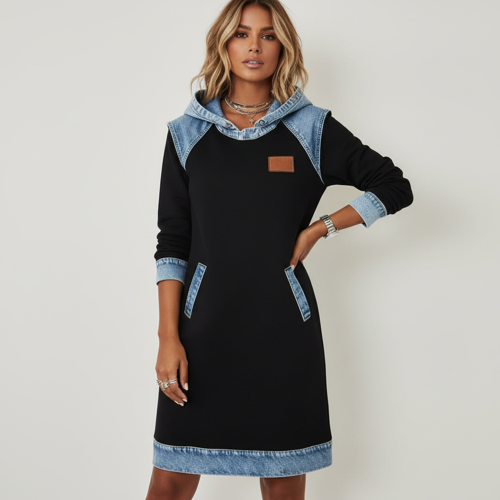 MoireHood Dress