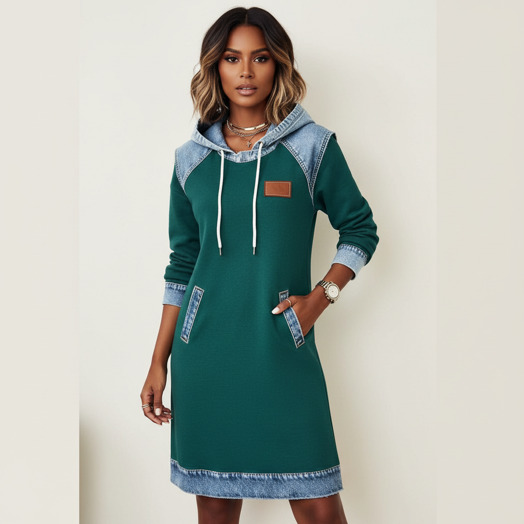 MoireHood Dress