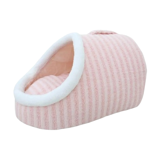 Soft Plush Pet Bed | Cozy Anti-Anxiety Cat & Dog Cave | Checkered Design