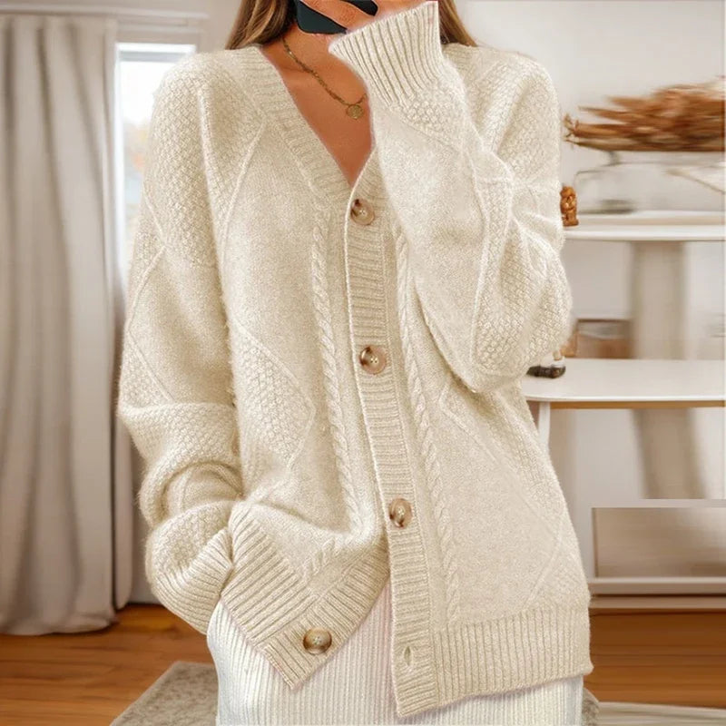 Evah | Heritage Knit Button Cardigan