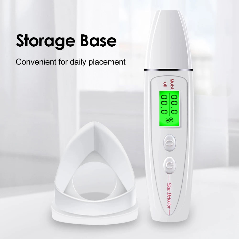Face Skin Tester Portable Analyzer Digital Aesthetic Moisture Water Oil Monitor For Care Diagnostic Device