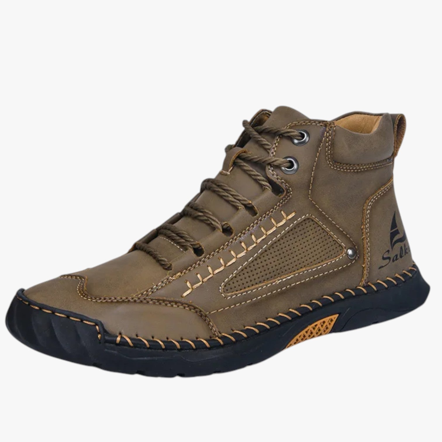 Stivali da Uomo Fatti a Mano Design in Pelle, Traspiranti & Stile Casual - khaki - Boots & Shoes Men's Shoes shoes shoes for men - Concept Palermo
