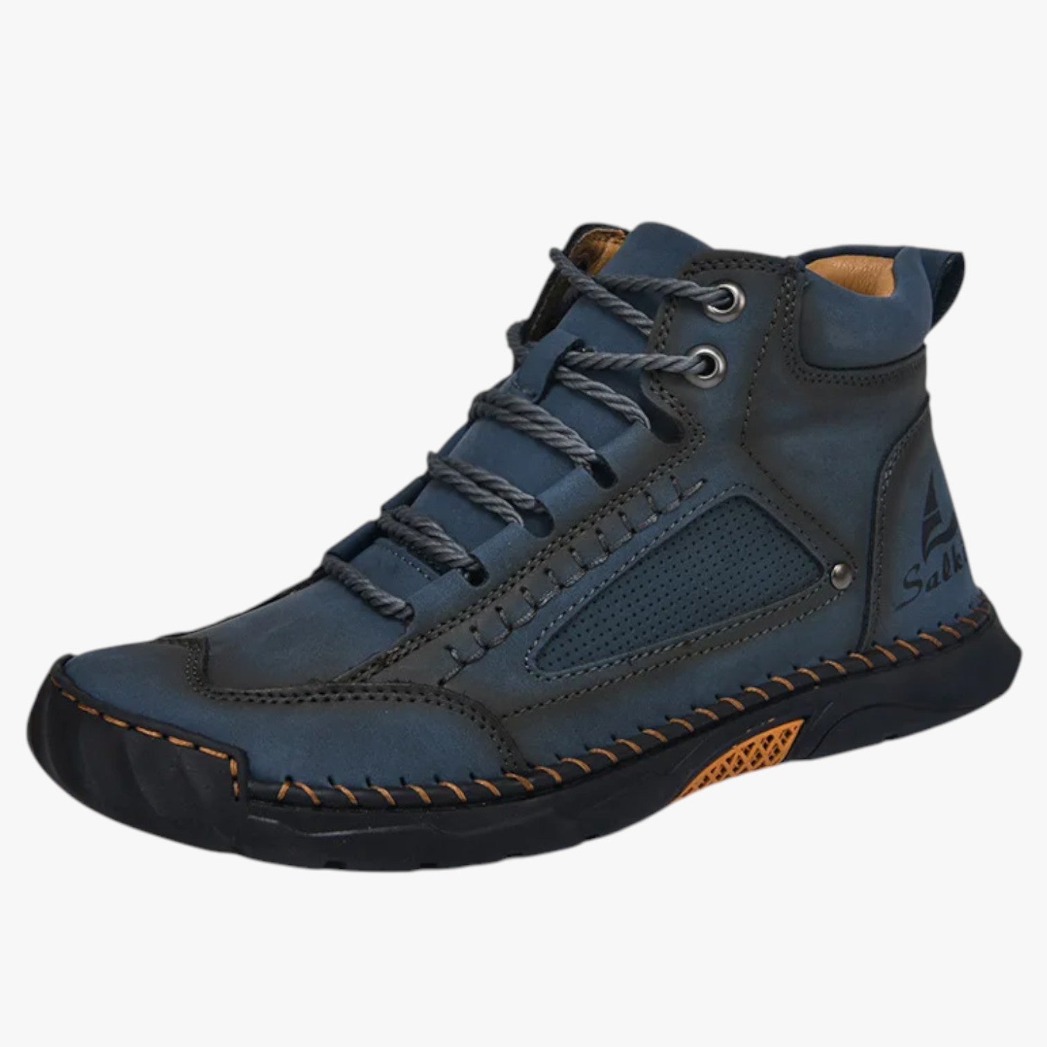 Stivali da Uomo Fatti a Mano Design in Pelle, Traspiranti & Stile Casual - blu scuro - Boots & Shoes Men's Shoes shoes shoes for men - Concept Palermo