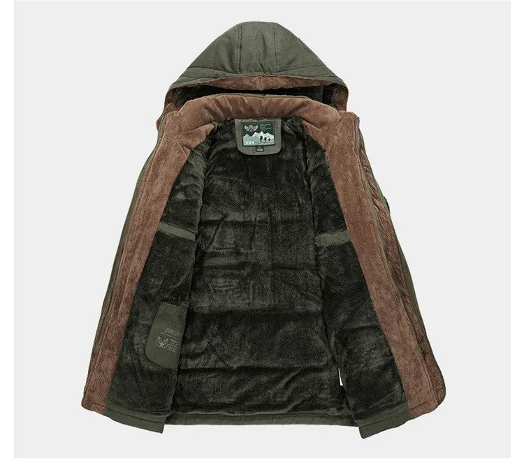 Gehaakte Lange Heren Winterjas - Frost King