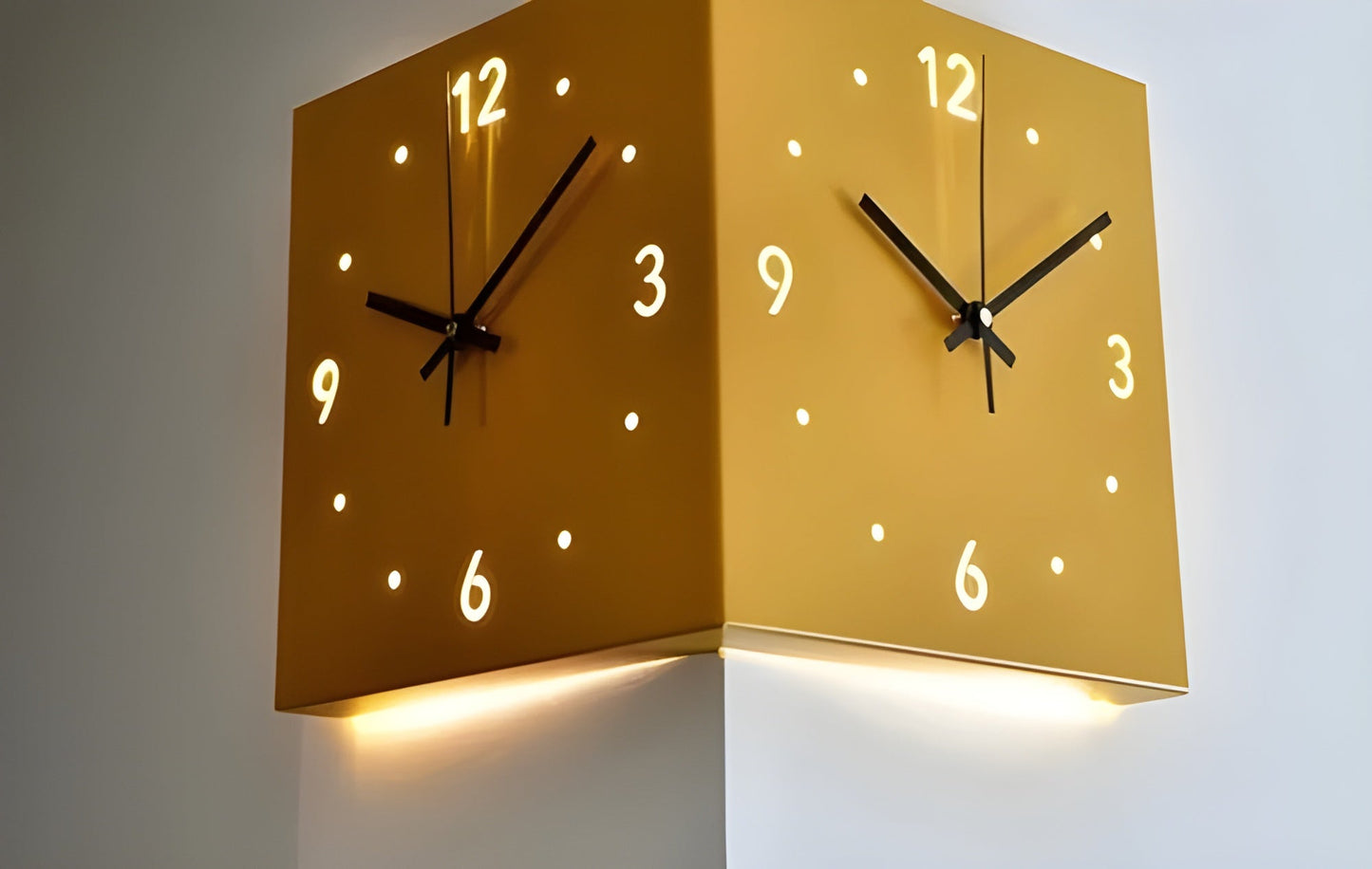Garduru Clock – Elegante Doppelseitige Wanduhr