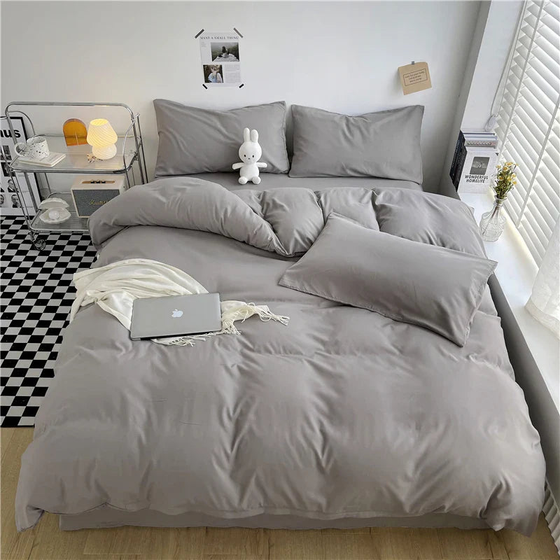 CozyStripe | All-Seasons Polyester Dekbedovertrek - Bliss Home