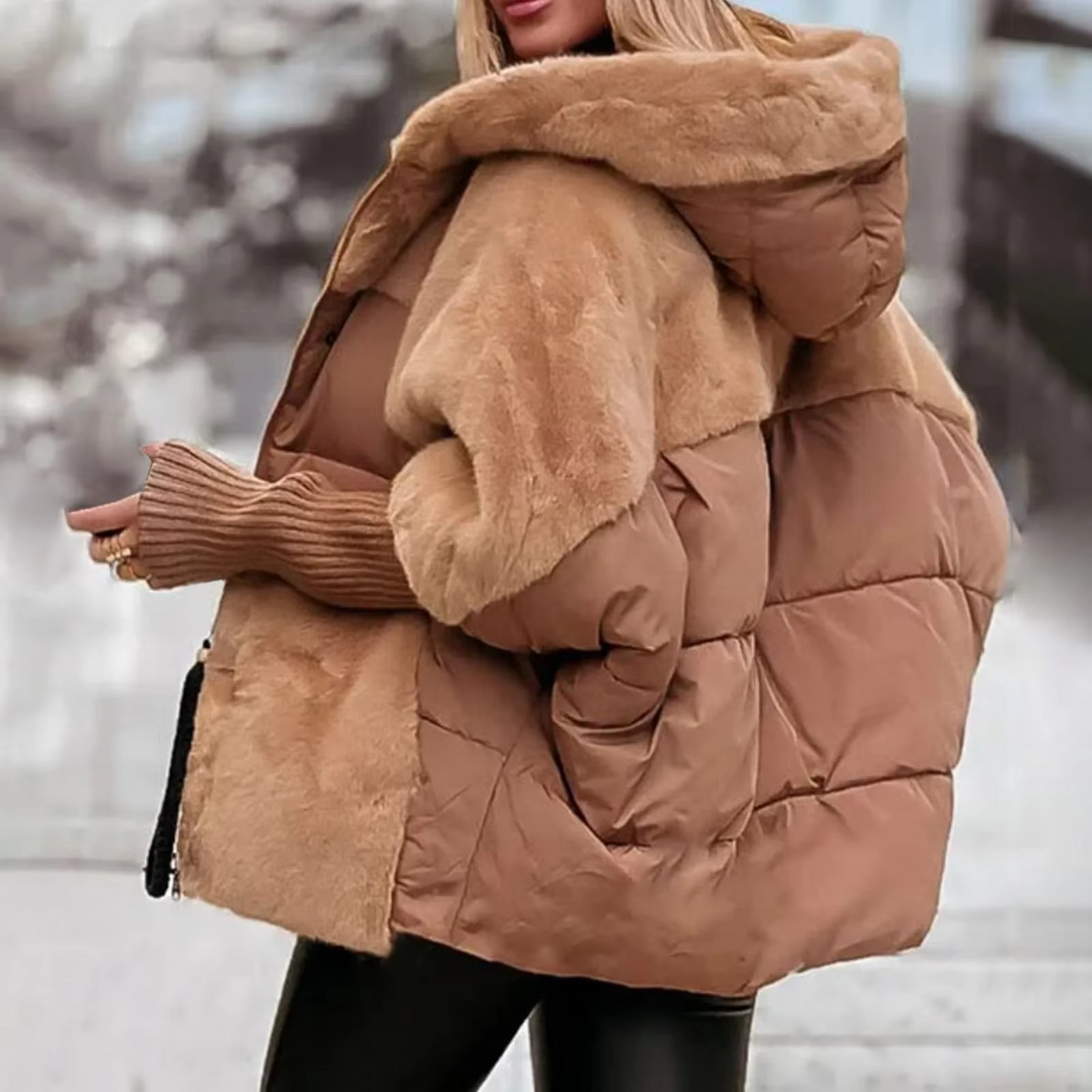 Alvara – Damen Wintermantel warm mit elegantem Design für Herbst/Winter