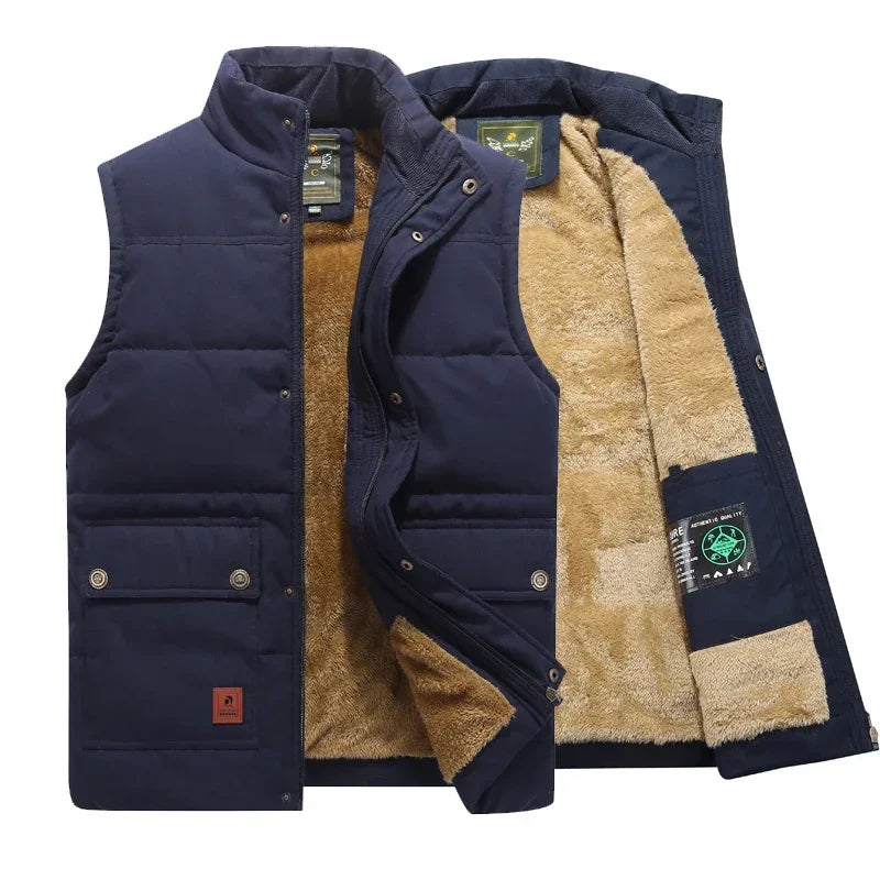 Herre Bodywarmer | Slank Polstret Vest til Hele-Sæsonen Lagdeling