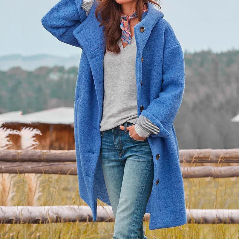 Hadley Manteau d’Hiver Femme – Veste Chaude avec Capuche Élégante & Coupe Féminine