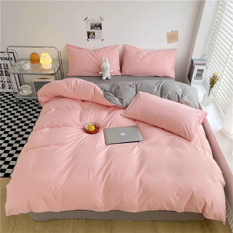 CozyStripe | All-Seasons Polyester Dekbedovertrek - Bliss Home