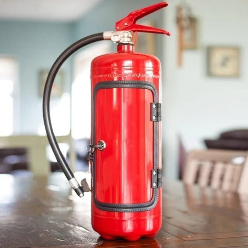FlareSip - Porte-bouteille caché en forme d'extincteur avec une touche ludique