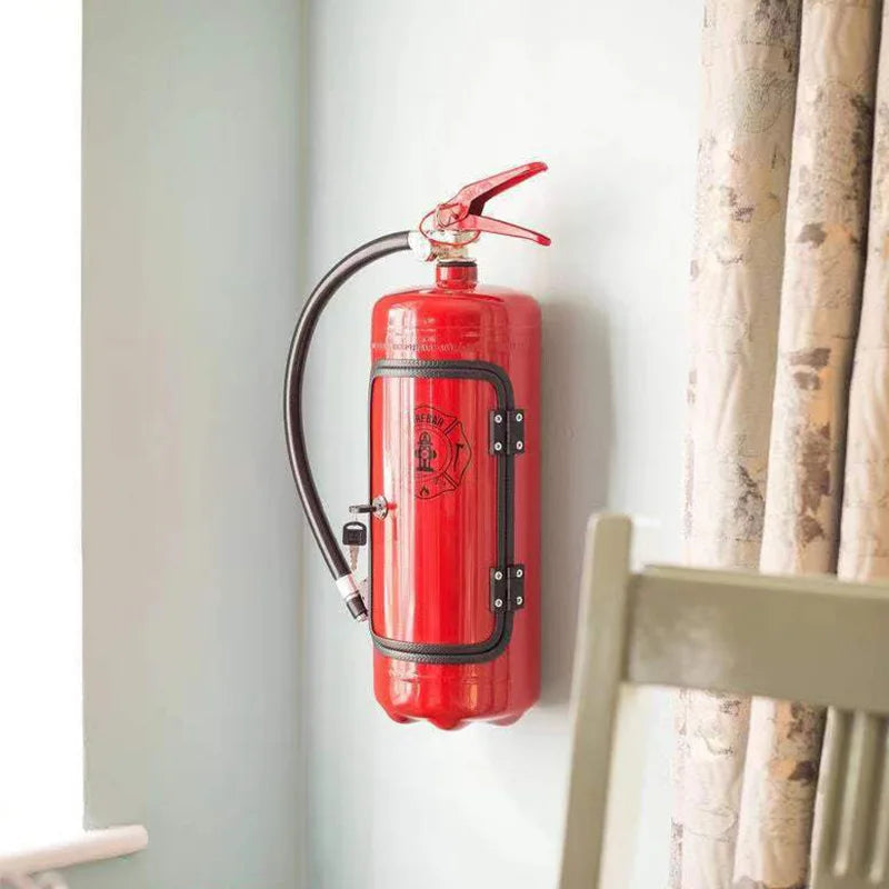 FlareSip - Porte-bouteille caché en forme d'extincteur avec une touche ludique