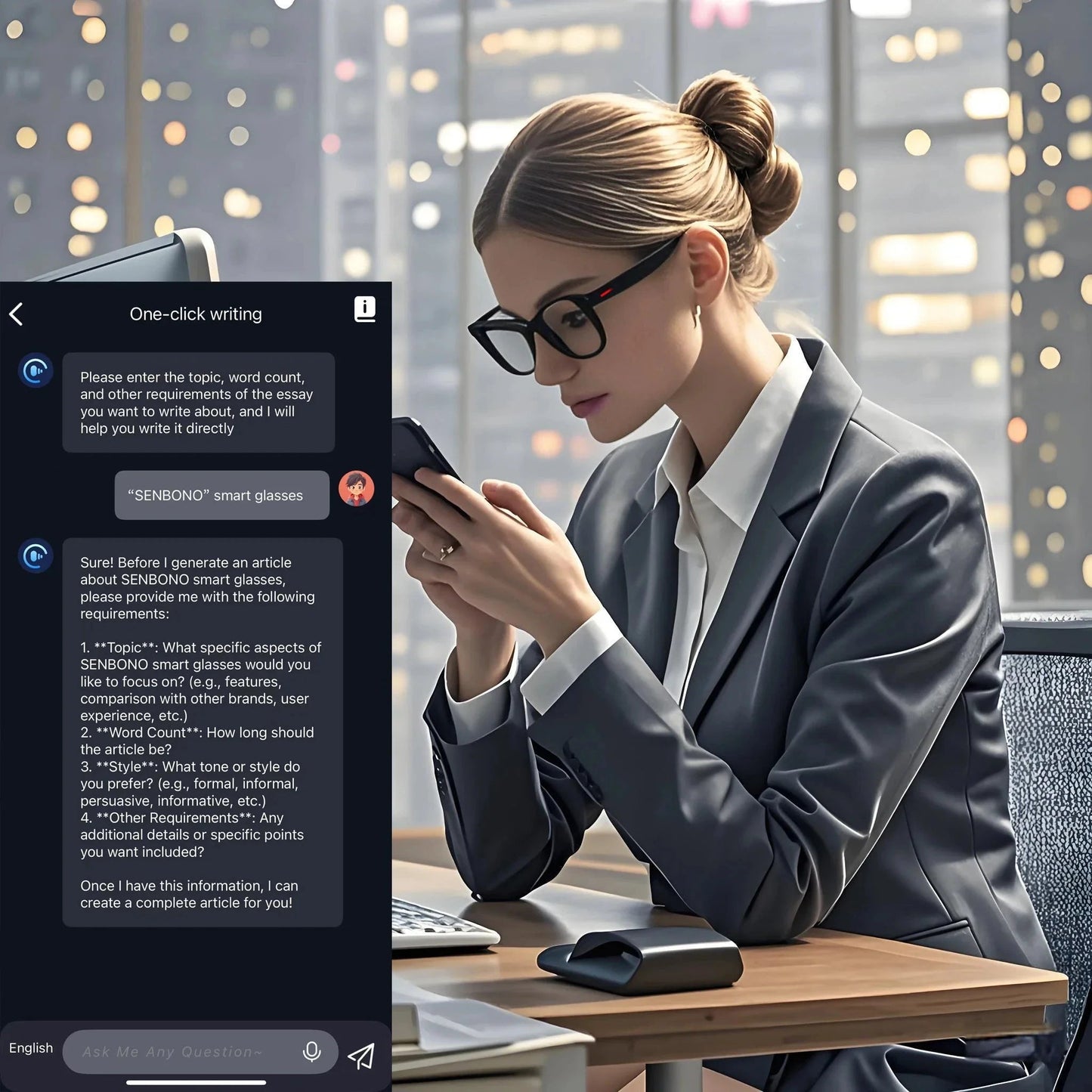 2025 New Smart Glasses Ai Translation 100+ Languages Real Time Bluetooth Music Sunglasses Men Women