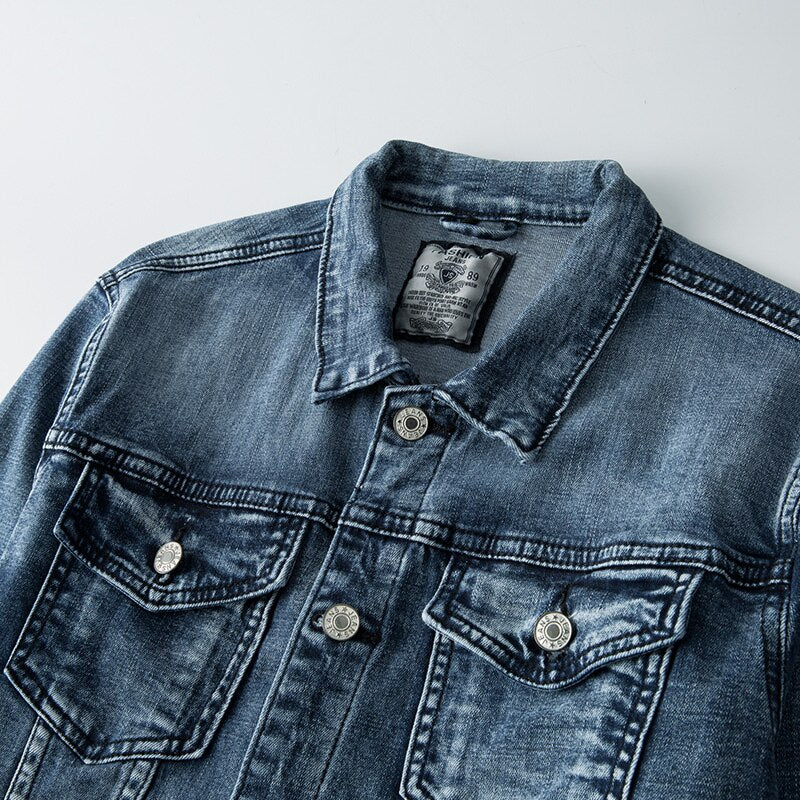 Heren Denim Jacket met Tijdloos Design