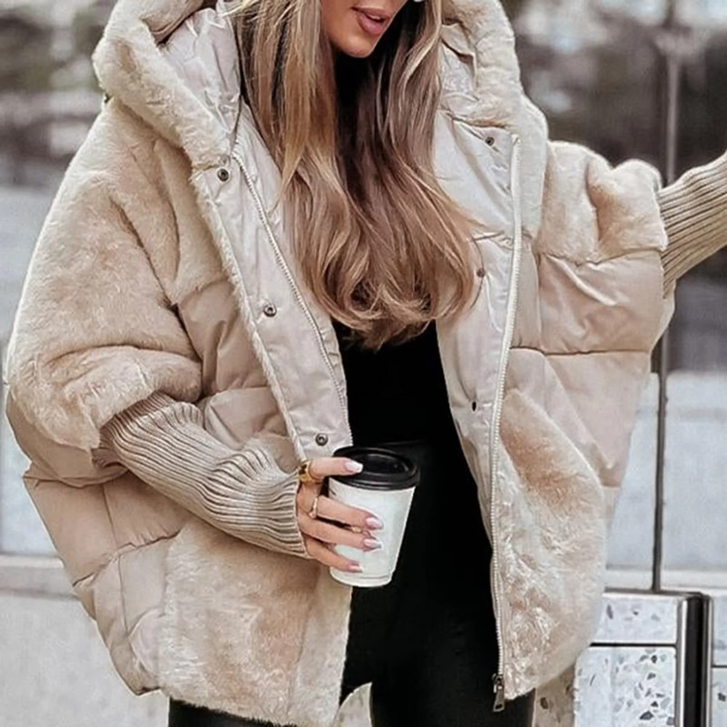 Alvara – Damen Wintermantel warm mit elegantem Design für Herbst/Winter