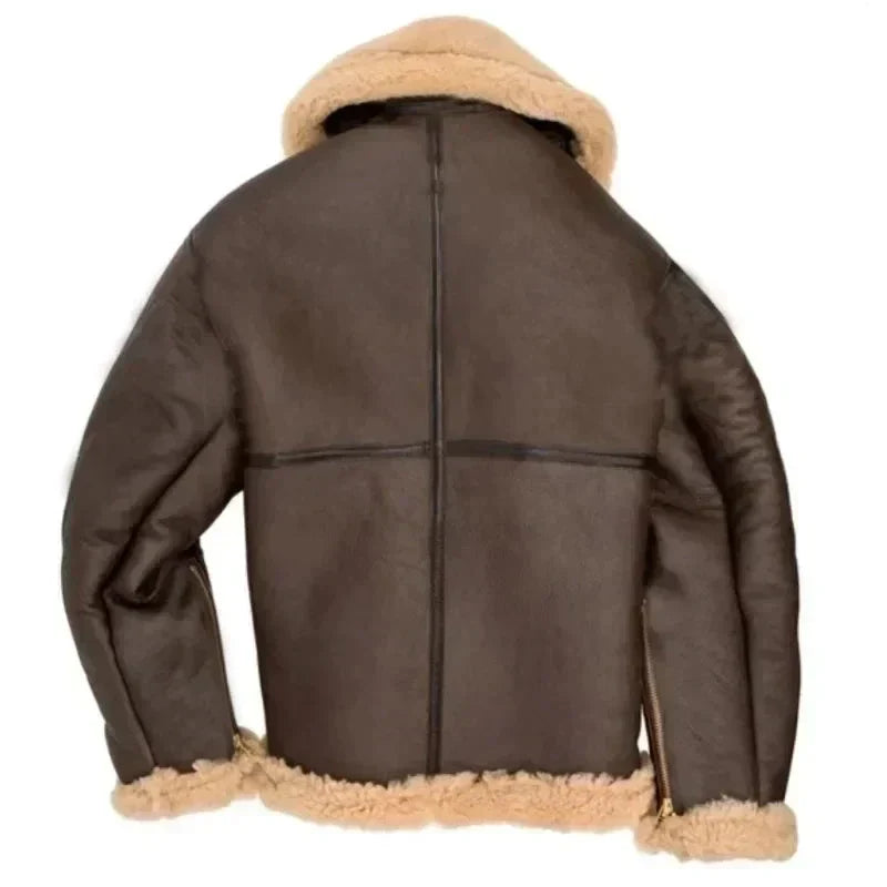 Heren Aviator Winterjas met Sherpa Voering