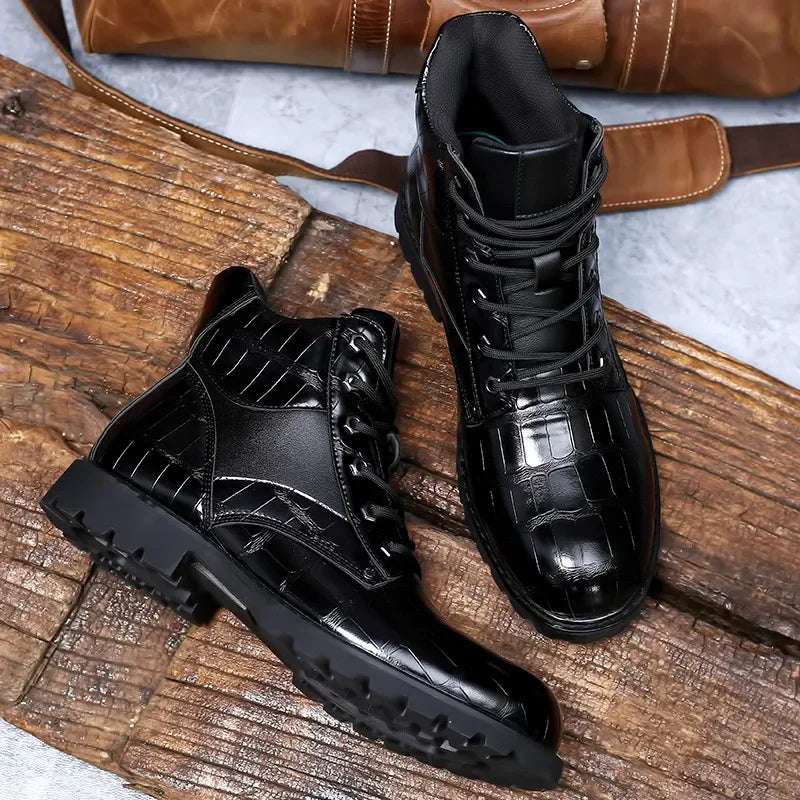 Stylish krokodilleder Stiefel für besondere Anlässe
