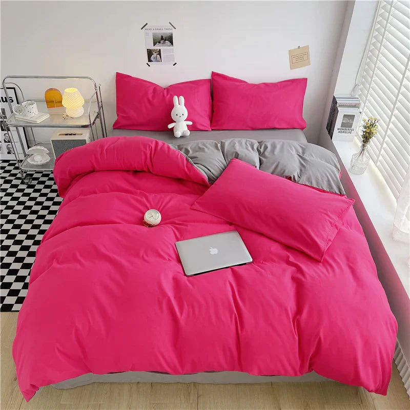 CozyStripe | All-Seasons Polyester Dekbedovertrek - Bliss Home