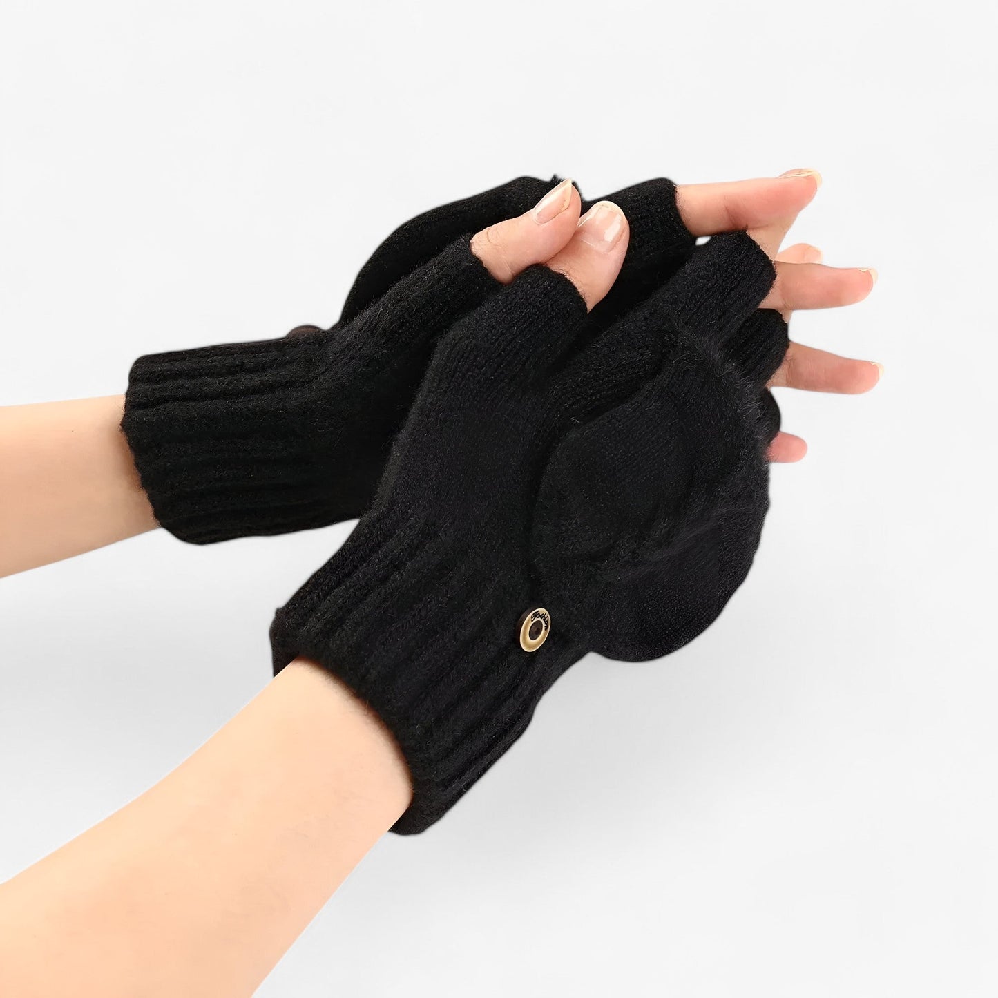 Harper | Dicka omvikta strikkede handsker til damer - til koldt vejr - - winter - {{ product_tags }