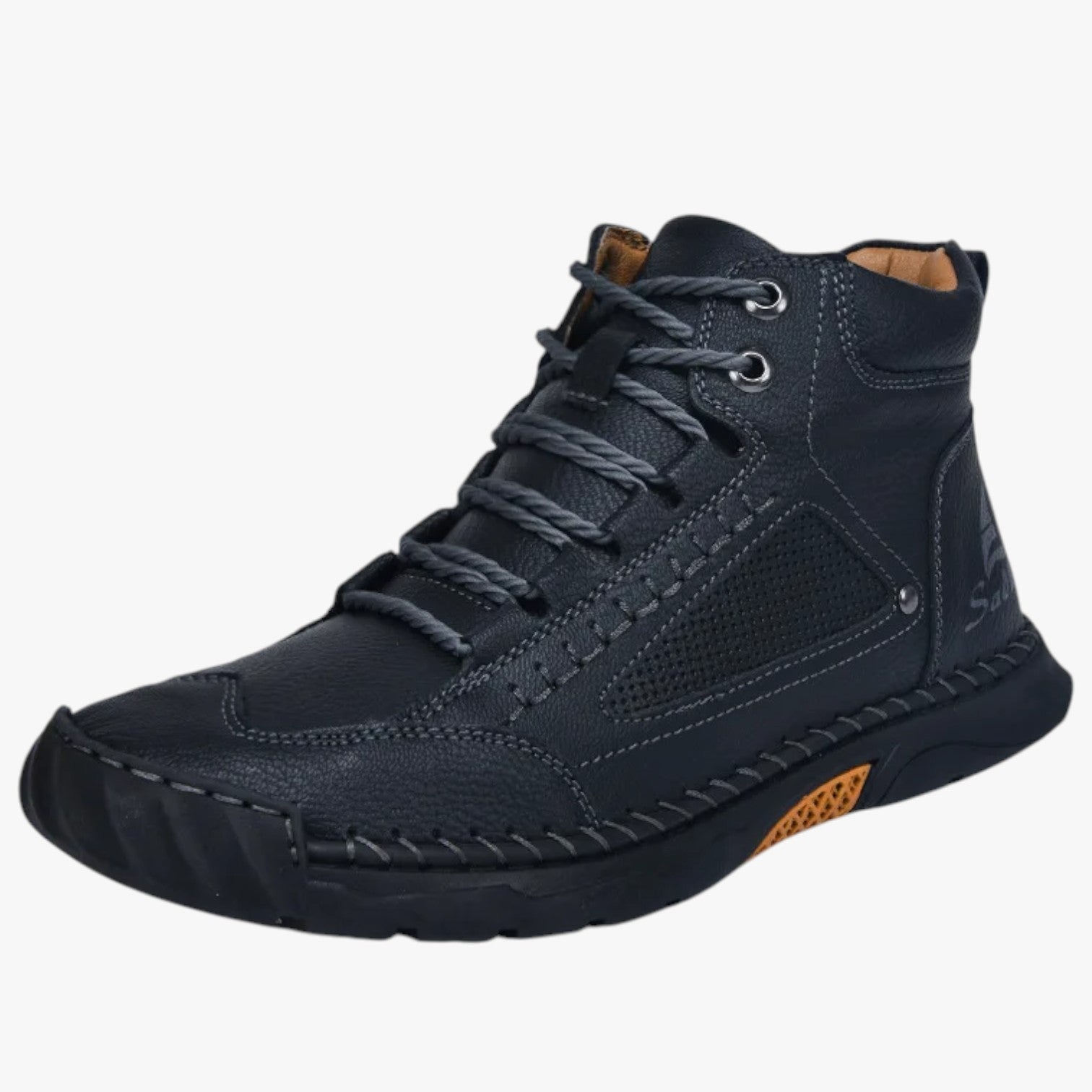 Stivali da Uomo Fatti a Mano Design in Pelle, Traspiranti & Stile Casual - Nero - Boots & Shoes Men's Shoes shoes shoes for men - Concept Palermo