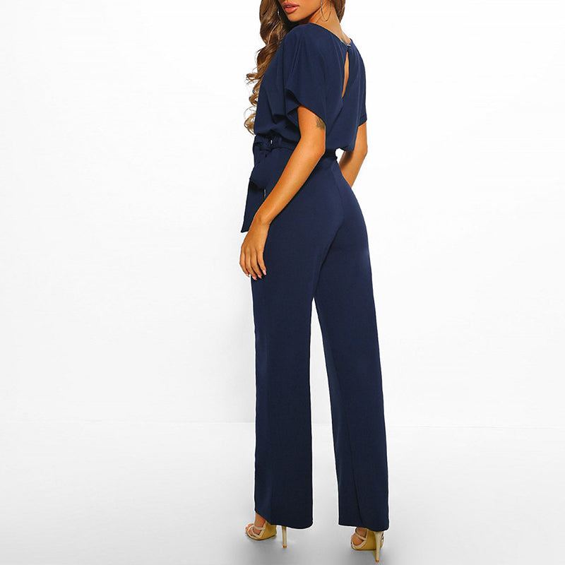 dresses : Lyla – Élégante Combinaison ceinturée à Jambes Larges in van Seroa