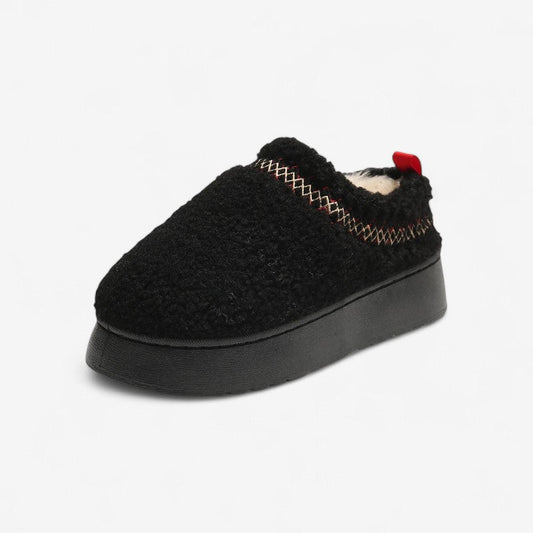 Isla – Bottes à Bout Rond avec Semelle Épaisse et Design à Enfiler