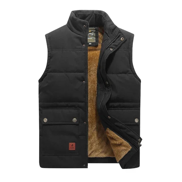 Herre Bodywarmer | Slank Polstret Vest til Hele-Sæsonen Lagdeling