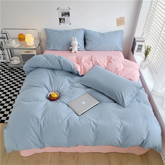 CozyStripe | All-Seasons Polyester Dekbedovertrek - Bliss Home