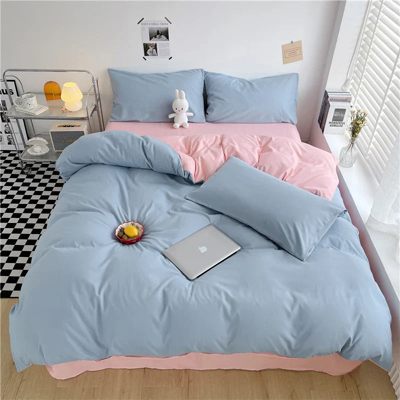 CozyStripe | All-Seasons Polyester Dekbedovertrek - Bliss Home