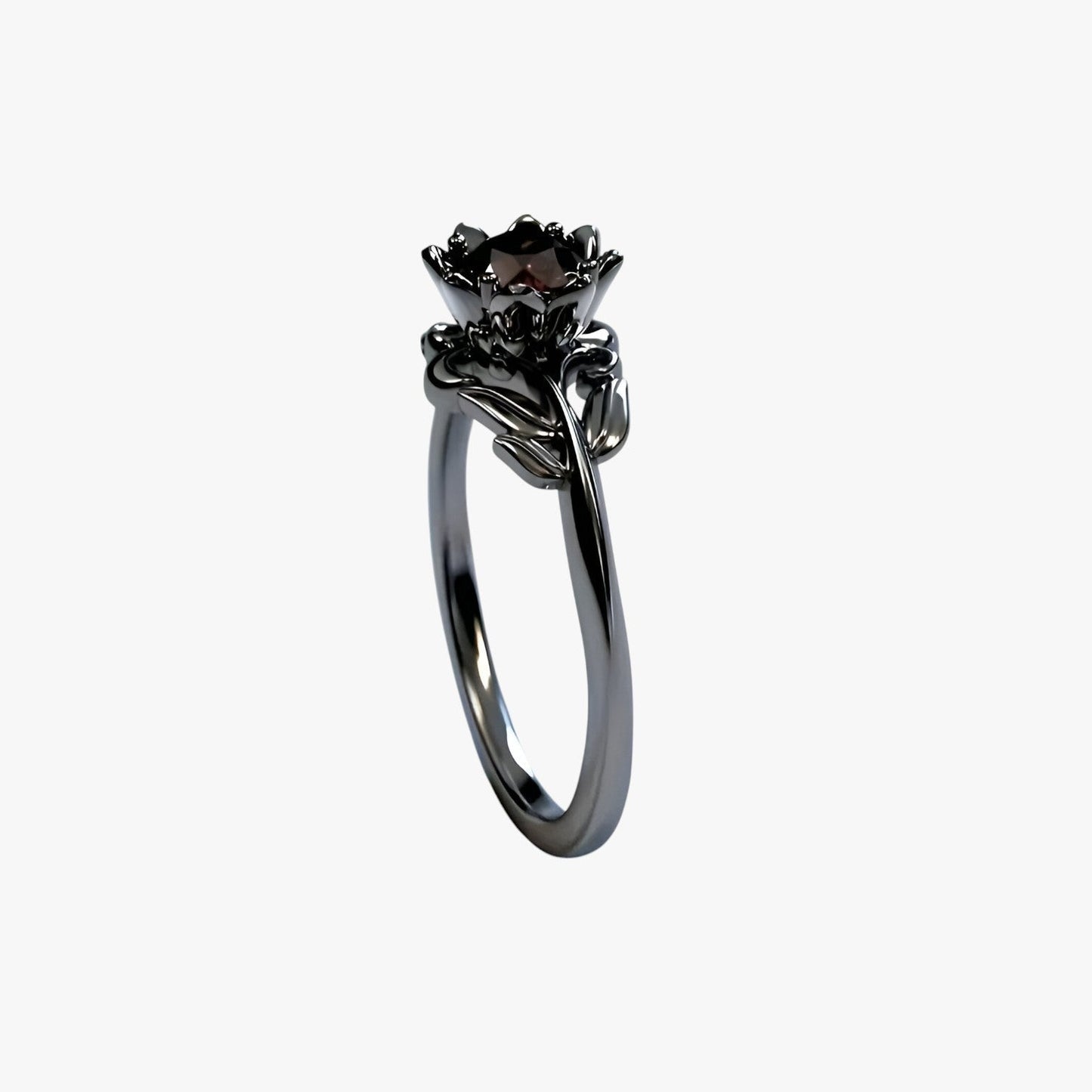 Colleen | Nattens Rose - Stilfuld ring med rød sten til et dristigt look - - women's fashion - {{ product_tags }