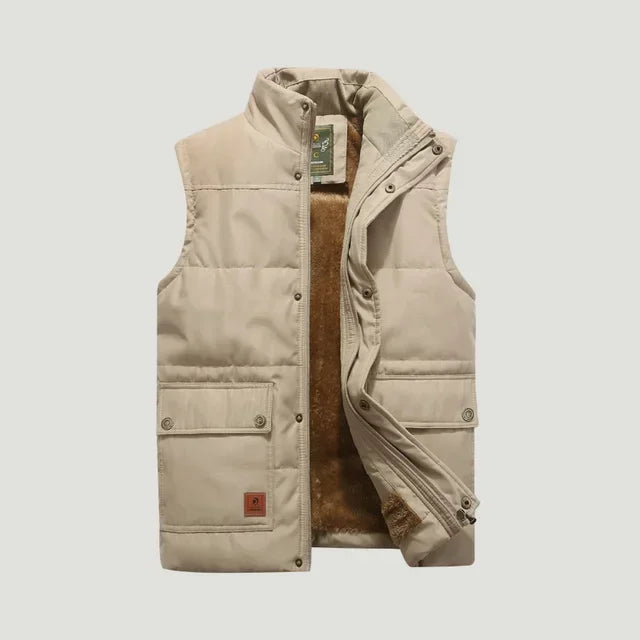 Herre Bodywarmer | Slank Polstret Vest til Hele-Sæsonen Lagdeling
